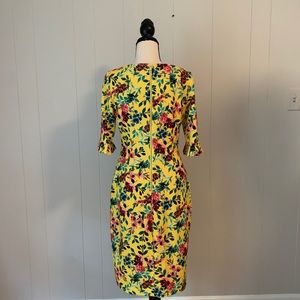 Yellow floral Calvin Klein dress!